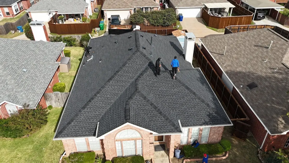 Slate & Tile Roof Repair work in progress on a Kings Park West property